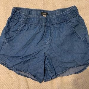 Hugh waisted jean shorts